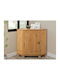 Sideboard Nolcore 105 made of Solid Wood & Metal Open Café 50x33x78cm