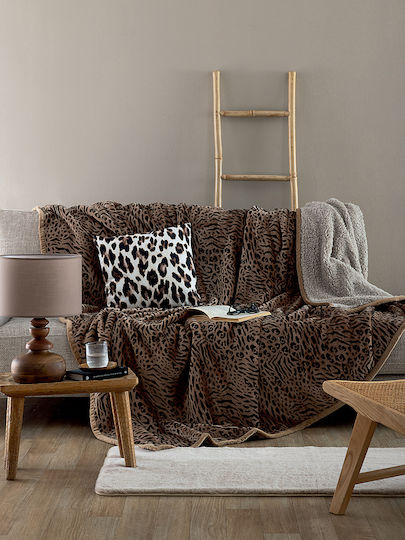Palamaiki Yuki Blanket Fleece Single 160x220cm Brown