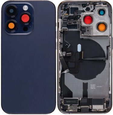 Apple iPhone 14 Pro Пълен Корпус Всички Части Вибрация NFC Конектор за Зареждане Захранване Звук Wifi Светкавица Лентов Кабел Слот за SIM Лилав Клас A