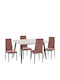 Dining Room Raven 5pcs 70x120cm
