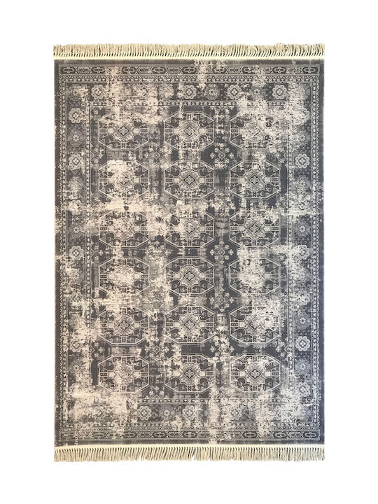 Ragolle Da Vinci Rug Rectangular with Fringes Gray