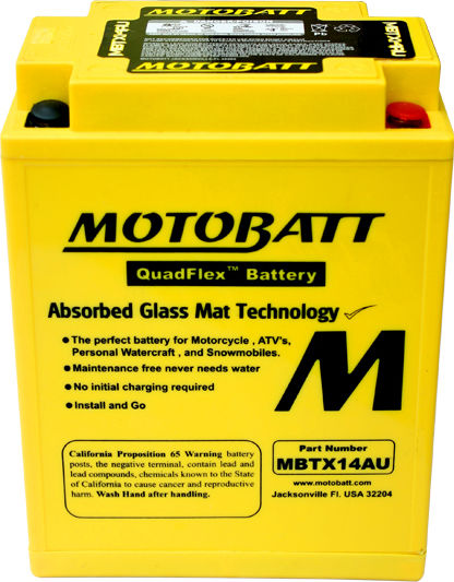 MotoBatt Inchis Baterie Motocicleta cu Capacitatea 17.5Ah