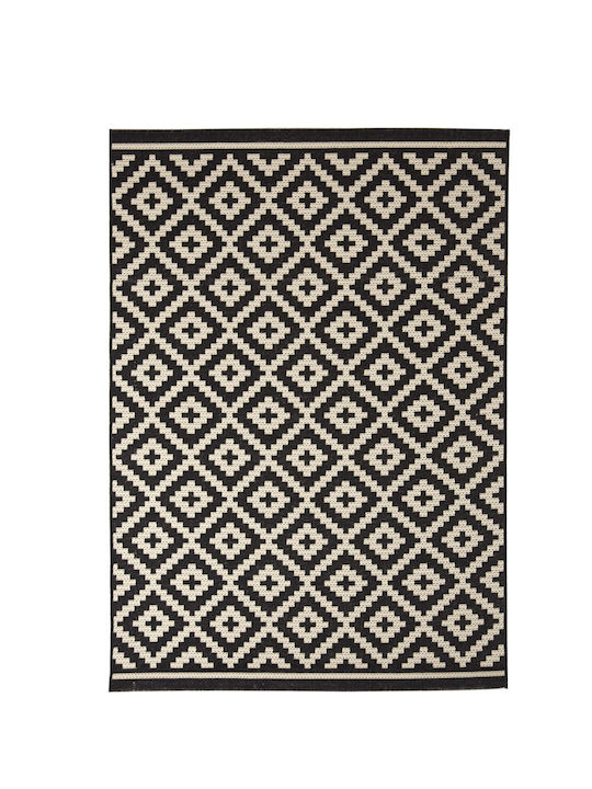 Royal Carpet Flox 721K Χαλί Ορθογώνιο Καλοκαιρινό Ψάθινο Black 160x230cm