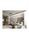 Evania Adjustable Pendant Light Black LED with Warm to Cool White Light 120x30x45cm