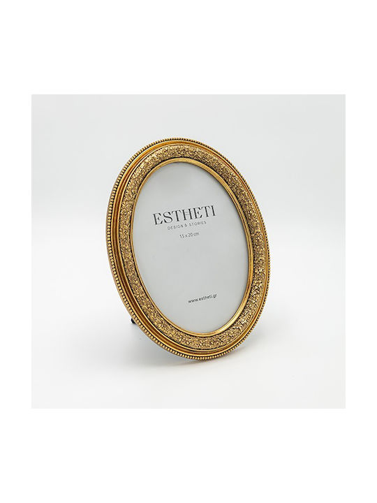 Plastic Photo Frame With Gold Frame