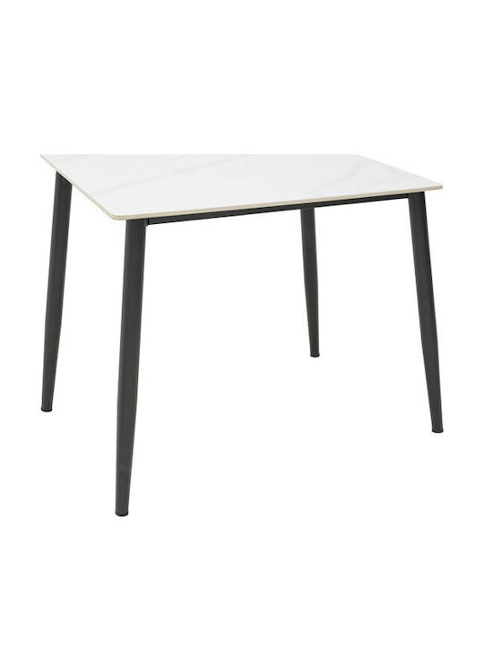 Gustas Platz Tisch Speisesaal Weiß 80x80x76cm