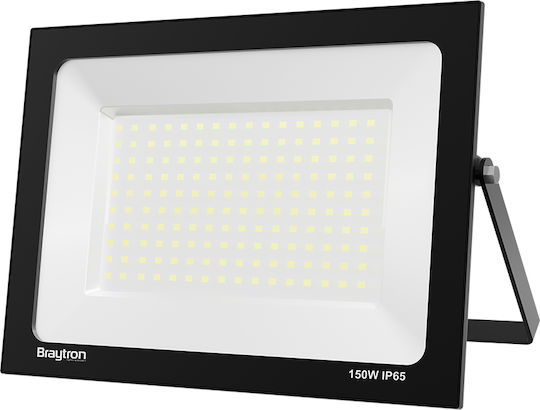 Braytron Στεγανός Προβολέας LED 150W Ψυχρό Λευκό 6500K IP65
