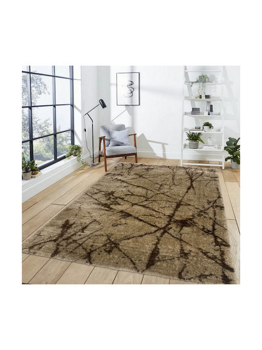 Jasmine JS 597 Covor Rectangular Shaggy Camel Brown