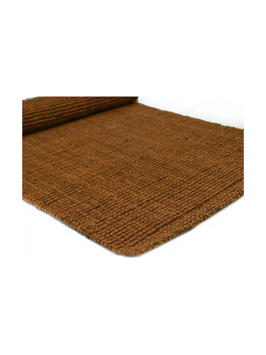 Anti-slip Rug Rectangular from Jute Rust