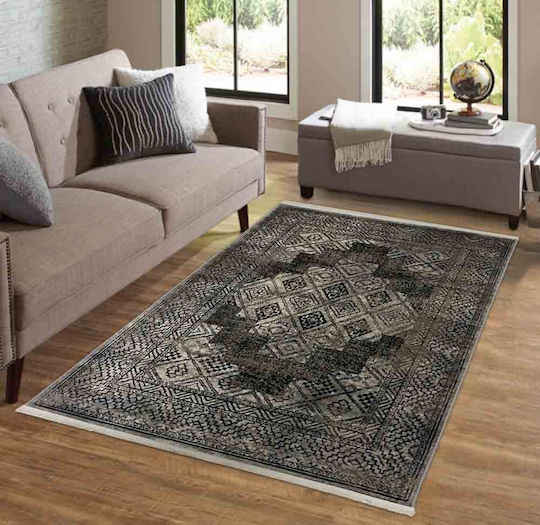 Rug Fireplace Rectangular Antrasit L.Brown