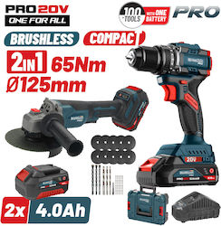 Bormann Pro 083269 Σετ Γωνιακός Τροχός & Κρουστικό Δραπανοκατσάβιδο