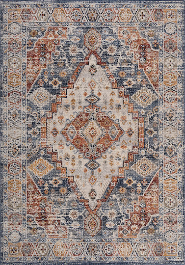 Balsan Rug Rectangular Terra Beige Blue Light Grey Memory Blue Light Grey