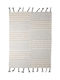 Royal Carpet Lotus Cotton Kilim 065 Rug Rectangular Cotton with Fringes 065 Grey