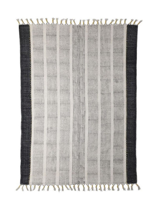 Royal Carpet Lotus Cotton Kilim 354 Rug Rectangular Cotton with Fringes 354 Black