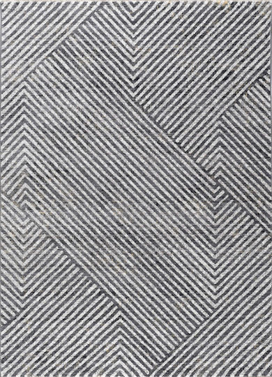 Balsan Mystic Kilvana Rug Rectangular with Fringes Dark Grey