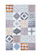 Klonaras 698W Anti-slip Rug Rectangular Summer Ibiza
