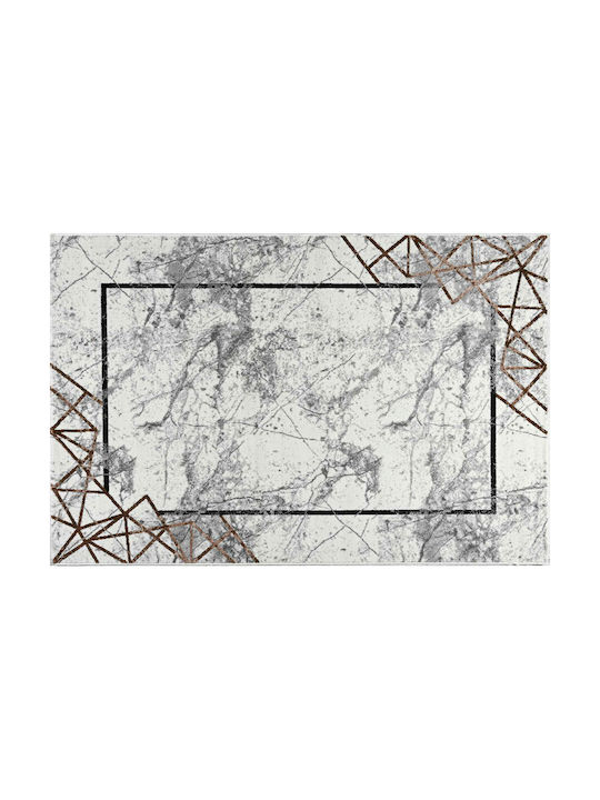 Balsan Estia Teppich Rechteckig Synthetisch,Polyester/Cotton/Leather Light Grey