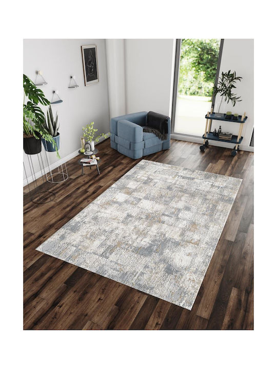 Linea Home Siena 0572 Teppich Rechteckig Synthetisch,Polyester/Cotton/Leather Gray