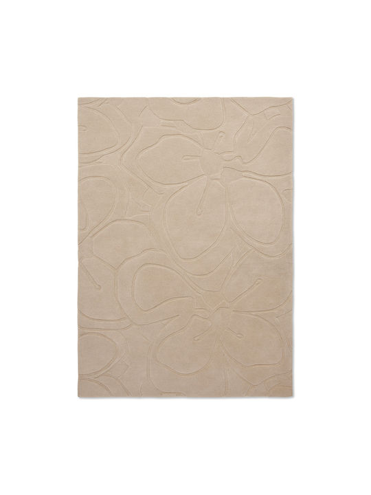 Ted Baker Romantic Magnolia Handgefertigt Teppich Rechteckig Wolle 162701 Cream