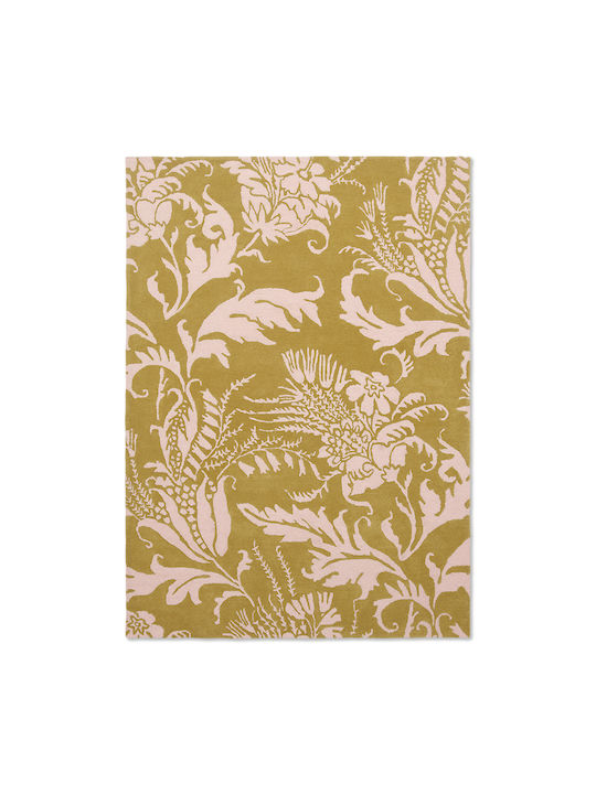 Ted Baker Baroque Ръчно изработено Килим Правоъгълена Вълна 162906 Yellow