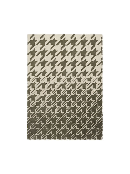 Ted Baker Houndstooth Χειροποίητο Χαλί Ορθογώνιο Μάλλινο 162804 Grey 250x350cm