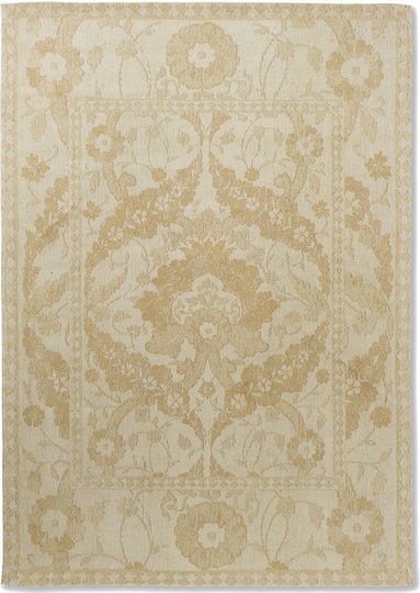 Laura Ashley Newborough Lucrat manual Covor Rectangular Bumbac Pale Gold