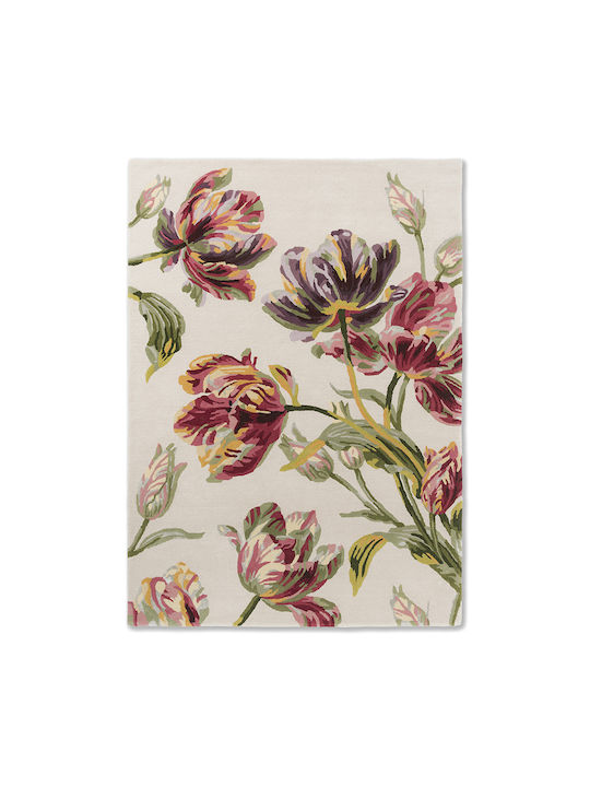 Laura Ashley Gosford Lucrat manual Covor Rectangular Cranberry