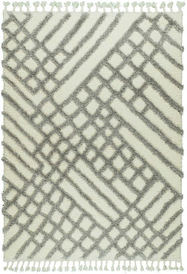 Koulis Carpets Thick Thick 826 Килим Правоъгълена Shaggy Grey - Cream