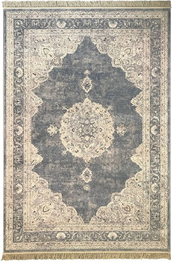 Bekas Carpets Covor Rotund cu franjuri Gri