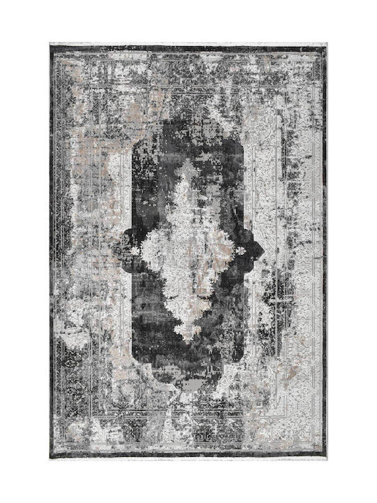 Balsan Dalia Teppich Rechteckig Synthetisch,Polyester/Cotton/Leather Gray