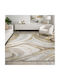 Saray Home Almira Teppich Rechteckig Synthetisch,Polyester/Cotton/Leather Beige