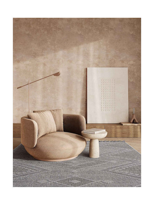 Madi Angle Teppich Rechteckig Synthetisch,Polyester/Cotton/Leather Gray