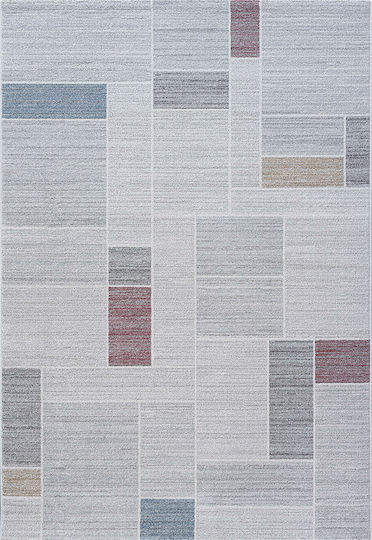 Bekas Carpets 034-0124-6121 Synthetisch,Polyester/Cotton/Leather Gray