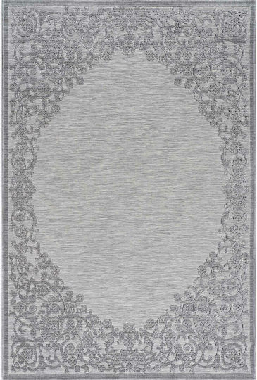 Madi Phantom Roi Teppich Rechteckig Synthetisch,Polyester/Cotton/Leather Grey