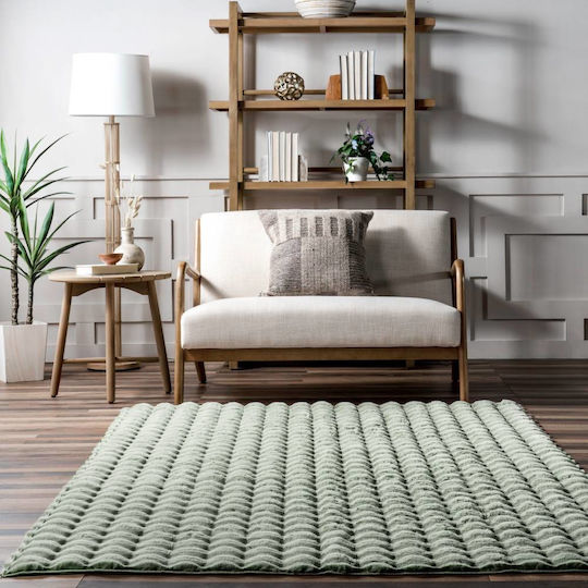 Saray Home Design Anti-slip Rug Rectangular Furry Mint