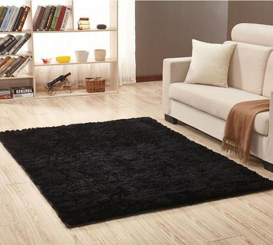 Χαλί Γούνινο 80x180cm Μαύρο Χαλί Γούνινο 80x180cm Μαύρο