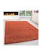 Kipper Cilaos Rug Rectangular Cotton with Fringes Terracotta