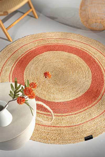 Guy Laroche Grande Χαλί Στρογγυλό Καλοκαιρινό Coral Φ150cm
