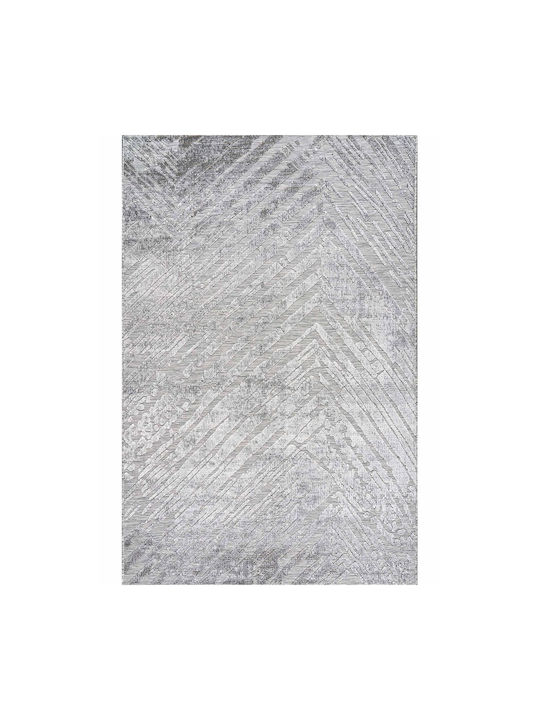 Madi Scratches Rug Rectangular Wicker Grey