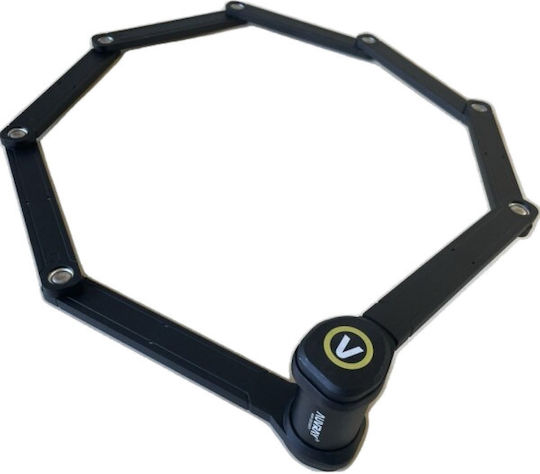 Auvray Motorrad-Diebstahlsicherungskette mit Länge 120cm Schwarz Farbe