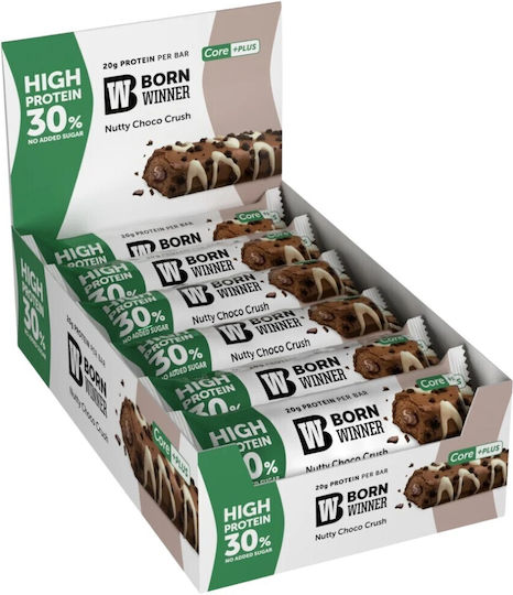 Born Winner Core Plus Блокчета с 30% Протеин & Вкус Hazelnut With Cocoa Cream 12x65гр