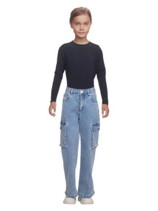 Kinder Schlaghose Jeans Dark Blue Denim