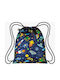 Loqi Kinder Taschen Rucksack Blau 34cm