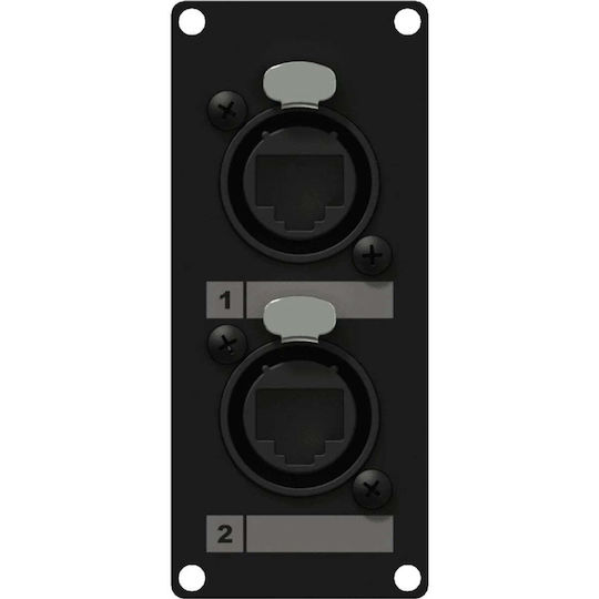 Caymon Casy168/b Casy Панелна Преход 2x Ethercon — Rj45 1-модул Черна Версия
