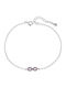 Senza Women's Bracelet with design Infinity made of Silver
