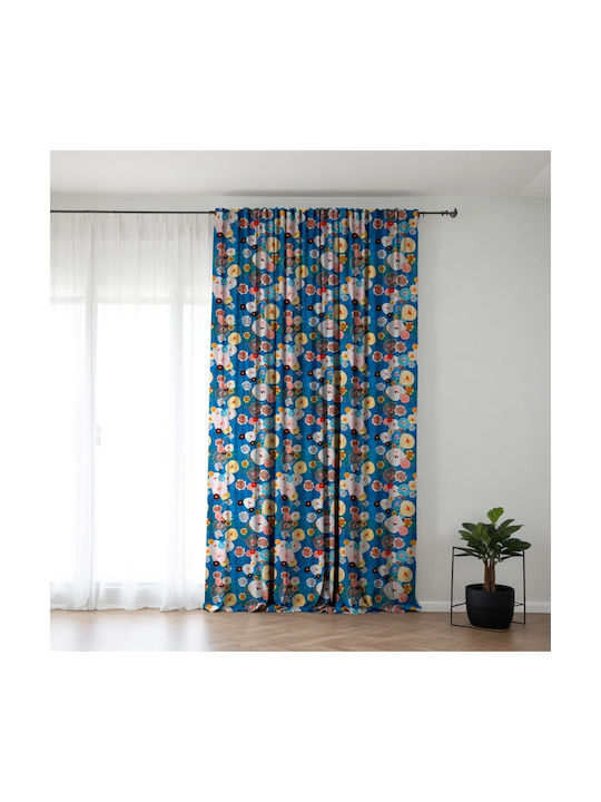 Kidizi Perdea de Întunecare cu Coafură Poppies Multicolor 180x240cm