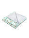 Kidizi Decke Wickeltücher für Kinderzimmer Baumwolle Grün 100x78cm