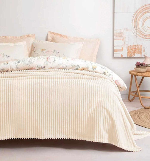 Linea Strom Decke Doppel 200x220cm Εκρου