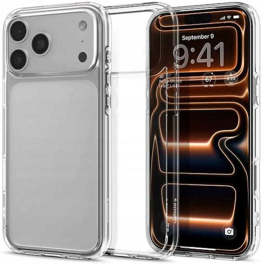 Spigen Ultra Hybrid Back Cover Plastic / Silicone 1.2mm Crystal Clear (iPhone 17 Pro)