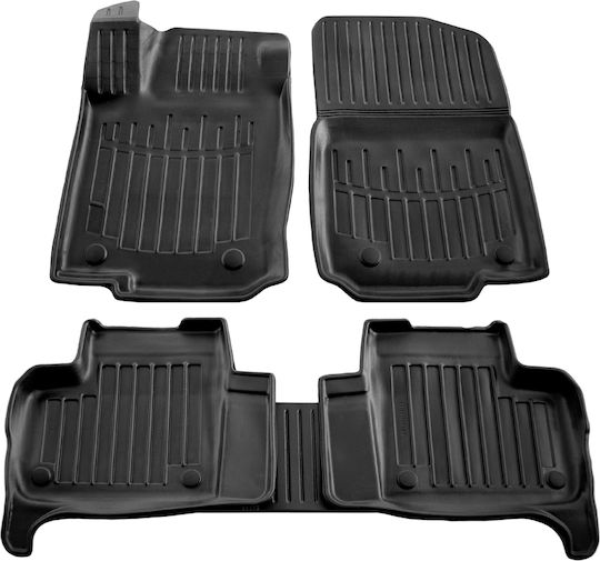 Race Axion Set of Front and Rear Mats 5pcs Tray Type for Mercedes-Benz GLE Renault Coupe Hyundai Coupe 2015-2018 Black